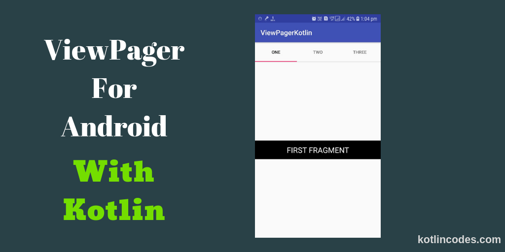 ViewPager In Kotlin Android